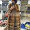 2017 thicker and high qulity fox fur vest long vision fur vest for ladies