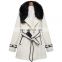 Middle length elegant lady classic wool coat 2015