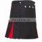 Ladies Red and Black Modern Hybrid Kilt