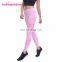 2017 Popular Pink Women Mid Waist Seamless Sport Fitness Yoga Pants