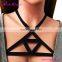 New Designs Custom Latest Fashion Black Harness Bralette Sexy Bra