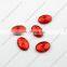 DZ-1032 oval shaped flat cut glass stones for jewelry making