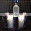 clear plastic Ice bucket drink energy ice bucket with logo printed