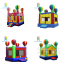 colorful outdoor inflatable balloon jumping bouncer for children play