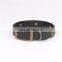 New retro dog collar leather pet bronze collar