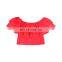 One Shoulder Ruffle Top Girls Shirt Ruffle Summer Ruffle Blouse Tee Shirts