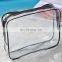 Wholesale Clear PVC Toiletry Bag Set 3 pcs Gift Cheap Transparent Cosmetic Bag