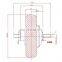 8 inch 36V 400W dc brushless electric hub motor with Inflatable tire
