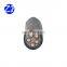 PVC sheath YJV 5*6 sizes black electrical power cable