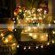 10M 100 led  rubber wire led string lights with star for  Festival Christmas outdoor lighting