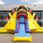 3 Lanes Inflatable Vulcano Slide Kids Bouncy Castle Slide For Sale