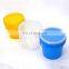 Hot sale food grade transparent 1liter plastic yogurt bucket