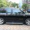 Chrome door visor side window deflector shade sun rain shield silver strips guard for Jeep Compass