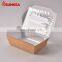 Sunkea Food packaging kraft paper salad box with clear window