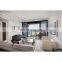 Aluminum Black Frame Barn Door Glass Sliding