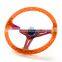 AUSO Universal Auto Parts 350mm 14 inch 70mm Deep Racing Sports Acrylic Transparent Steering Wheel