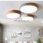 Nordic Macaron Ceiling Lamp LED Simple Modern Ultra-Thin Round Solid Wood Bedroom Ceiling Light