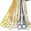 Factory customized Elegance bag parts Iron Chains  Shoulder Strap Handbag Belt Bag Strap with  lobster clasp
