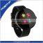 Famous Brand Round Dial Smart Watch with Genuine Leather Band Bluetooth