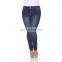 Womens new design High Waisted Ripped Knee Jeans Ladies Skinny Stretchy Jeggings Pants Size