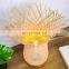 Trendy Bamboo Rattan Table Lamp Wicker Lampshade with Wooden Base Vietnam Manufacturer