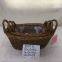 Made In China Willow Basket Rectangular Shape Wholesale Rattan 