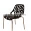 Colorful fuctional hollow out metal chair