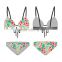 (ODM/OEM Factory) Ecoach Wholesale OEM 2016 Hot Sexy Women Custom Beachwear Tie Front Wrap Brazilian bikini Top Stripes Swimwear