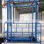 warehouse used high efficient guid rail platform vertical goods lift