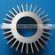 Experienced manufacturer natural anodized aluminum heat sink with CNC machining