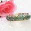 Bangle, Fashion Lady Gold Alloy Motif Enemal Hinge Crystal Bangle, Bangle Bracelet Jewelry Wholesale PT1558