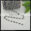 LFD-0021C ~ Wholesale 6MM Rosary Style Chains Jewelry Finding 6MM Black - Evil Beaded Wire Wrapped Beaded Chain