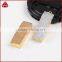 18K Gold edge natual grey tan druzy retangle bar necklace pendant