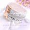 2016 summer leather Brazilian magnet clasps Friendship bracelet boho bangle