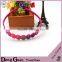 2016 new design baby girl cotton chiffon headbands metal free hair tie feather fascinators and bands