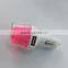 factory wholesale dual USB light rose car charger/5V 2.6A