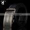 Mens designer cowhide grain leather zip belts