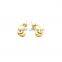 Fashion Gold Design Earrings Jewelry 316l Stainless Steel Studs