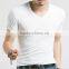 2016 Summer New Men's Short Sleeve Cotton T-shirt Male Pure Casual Fashion Slim V Collar Shirt