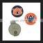 Custom printing golden golf ball marker