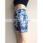  China Suppier High Waisted Zip Printed Gym Women Shorts Fitness Boxer Shorts