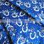 100% Polyester Christmas Flower Printed Organza Fabric for Christmas Decoration