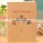 A6 craft paper cover note book recycled for wholesale