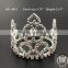 2016 NEW mini round pearl crystal rhinestone comb crown tiara for kid birthday party Bridal Wedding party(MC-4011)