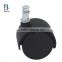 Hot Sale Fine 50mm Black Swivel Plastic Office Furniture Caster Wheel