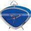 triangle shape metal case mechanical alarm clock