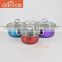 Colors for option stainless steel kitchenware biryani steel cooking pot/manufacturer cooking pot set