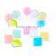 Clear acrylic foldable compact mirror, 10x magnifying pocket mirrors, round high quality makeup mirror