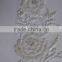 Beaded lace motif /rhinestone applique/embroidery bridal lace manufacture/gelinlik dantel