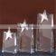 top quality sliver star crystal trophy